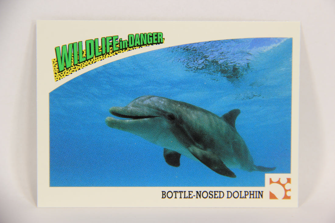 Wildlife In Danger WWF 1992 Trading Card #42 Bottle-Nosed Dolphin ENG L016978