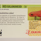 Wildlife In Danger WWF 1992 Trading Card #58 Red Salamander ENG L016994
