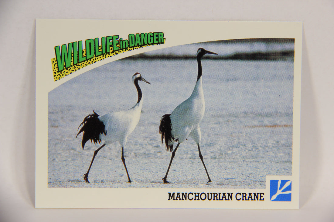 Wildlife In Danger WWF 1992 Trading Card #69 Manchourian Crane ENG L017005