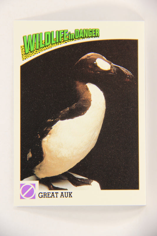 Wildlife In Danger WWF 1992 Trading Card #87 Great Auk ENG L017023