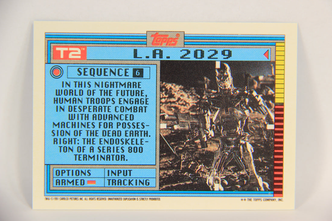 Terminator 2 Judgement Day 1991 Trading Card Sticker #6 L.A. 2029 L017103