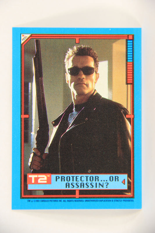 Terminator 2 Judgement Day 1991 Trading Card Sticker #15 Protector Or Assassin L017112