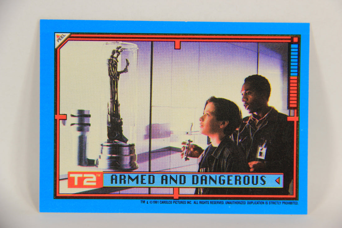 Terminator 2 Judgement Day 1991 Trading Card Sticker #20 Armed And Dangerous L017117