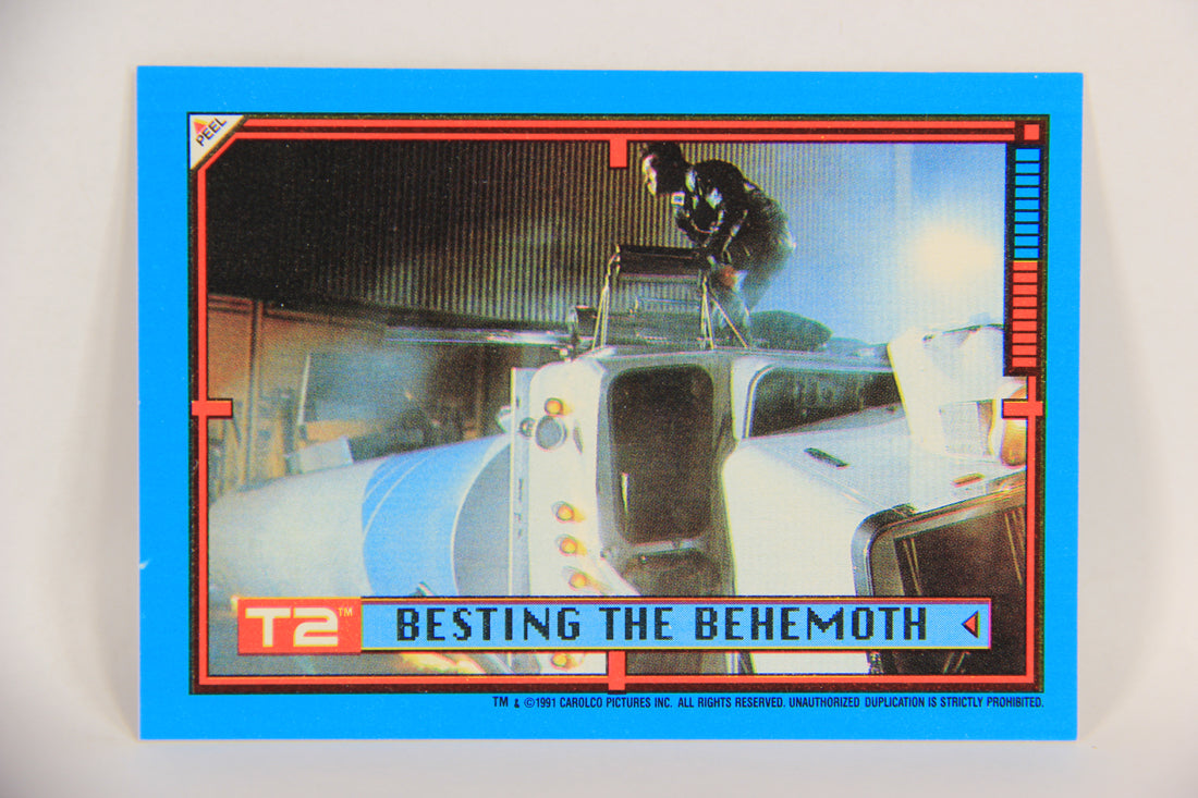 Terminator 2 Judgement Day 1991 Trading Card Sticker #28 Besting The Behemoth L017125