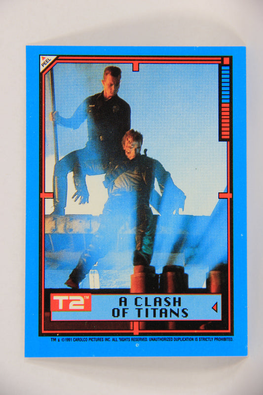 Terminator 2 Judgement Day 1991 Trading Card Sticker #31 A Clash Of Titans L017128