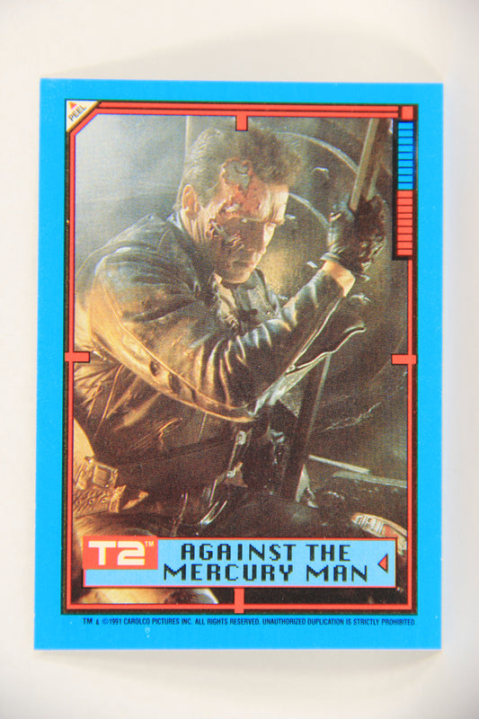 Terminator 2 Judgement Day 1991 Trading Card Sticker #32 Against The Mercury Man L017129