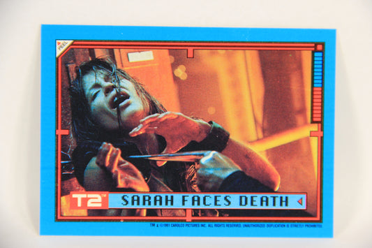 Terminator 2 Judgement Day 1991 Trading Card Sticker #33 Sarah Faces Death L017130