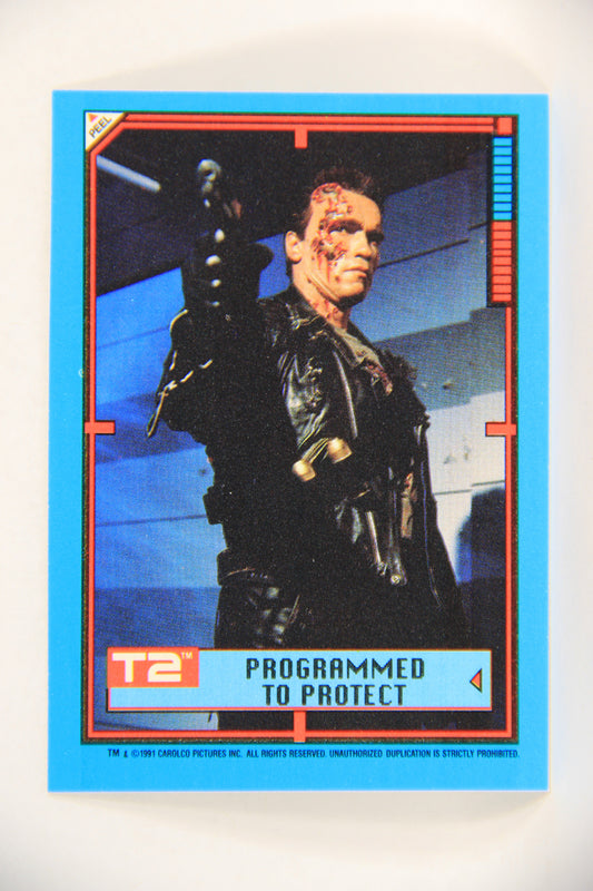 Terminator 2 Judgement Day 1991 Trading Card Sticker #37 Programmed To Protect L017134