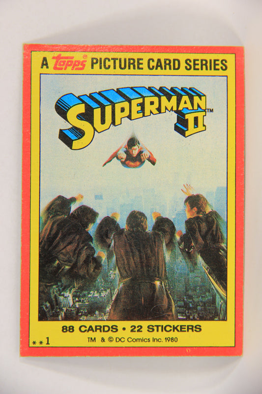 Superman 2 Topps 1980 Trading Card #1 Superman II ENG L017142