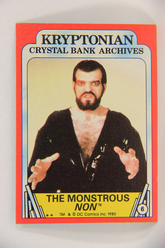 Superman 2 Topps 1980 Trading Card #6 The Monstrous Non ENG L017147