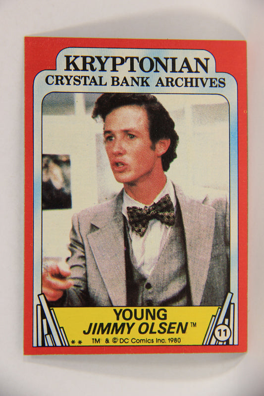 Superman 2 Topps 1980 Trading Card #11 Young Jimmy Olsen ENG L017152