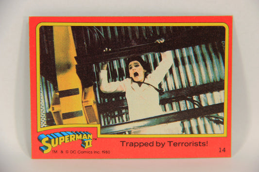 Superman 2 Topps 1980 Trading Card #14 Trapped By Terrorists ENG L017155