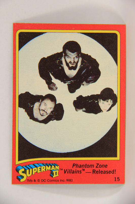 Superman 2 Topps 1980 Trading Card #15 Phantom Zone Villains Released L017156