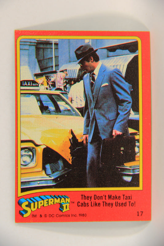 Superman 2 Topps 1980 Card #17 They Don't Make Taxi Cabs Like They Used To L017158