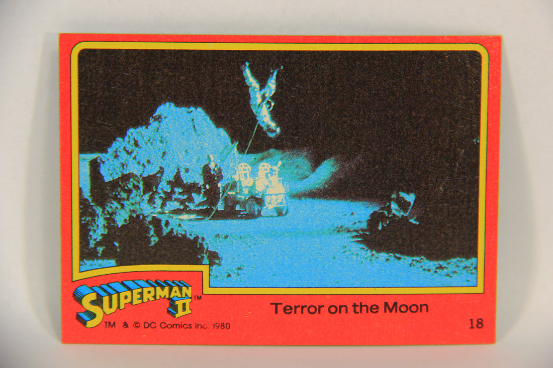 Superman 2 Topps 1980 Trading Card #18 Terror On The Moon ENG L017159
