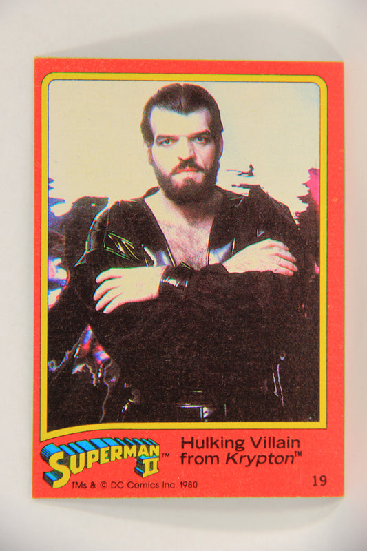 Superman 2 Topps 1980 Trading Card #19 Hulking Villain From Krypton L017160