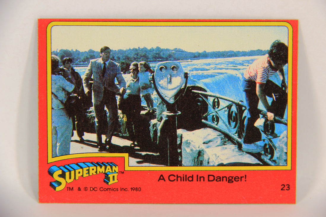 Superman 2 Topps 1980 Trading Card #23 A Child In Danger ENG L017164