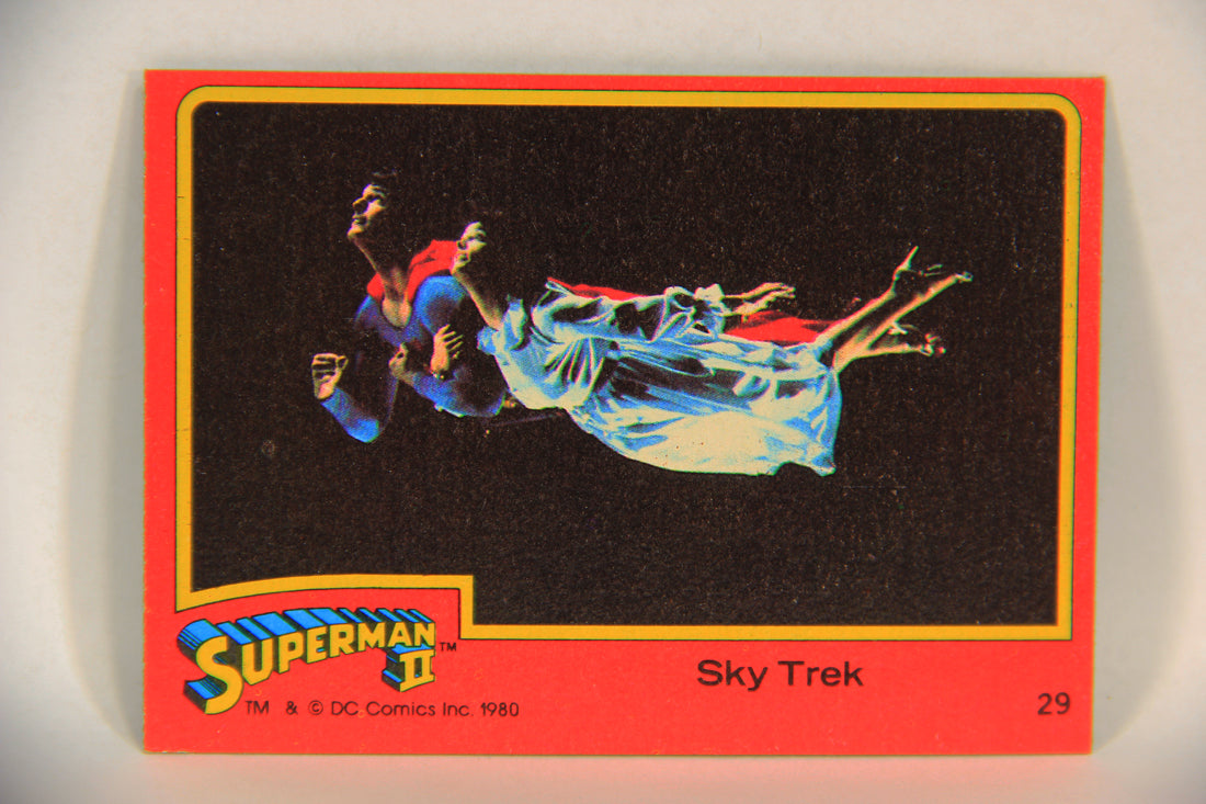 Superman 2 Topps 1980 Trading Card #29 Sky Trek ENG L017170