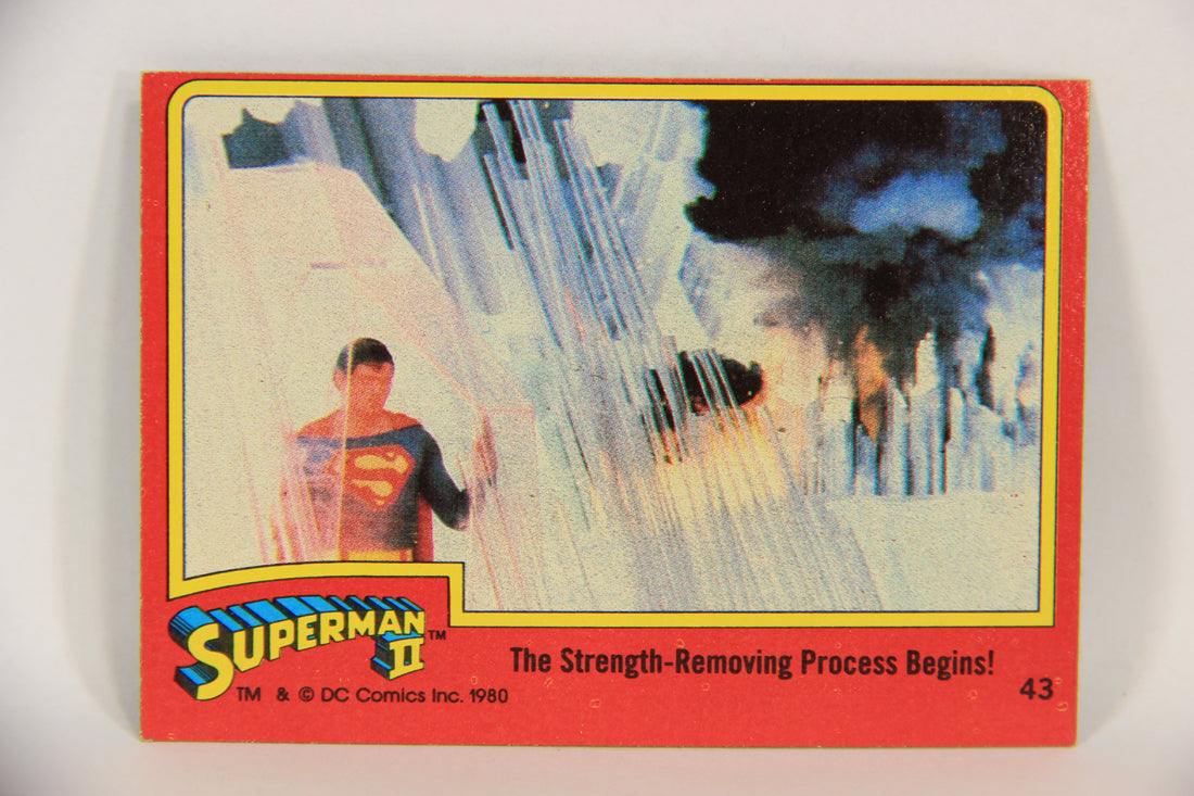 Superman 2 Topps 1980 Trading Card #43 The Strength-Removing Process Begins L017184