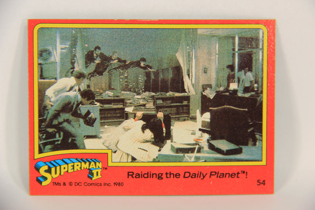 Superman 2 Topps 1980 Trading Card #54 Raiding The Daily Planet ENG L017195