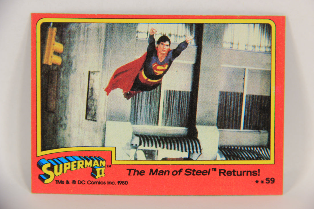 Superman 2 Topps 1980 Trading Card #59 The Man Of Steel Returns L017200