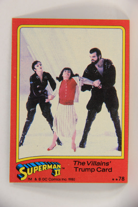 Superman 2 Topps 1980 Trading Card #78 The Villains' Trump Card L017219