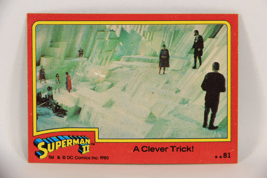 Superman 2 Topps 1980 Trading Card #81 A Clever Trick ENG L017222