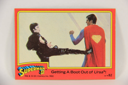 Superman 2 Topps 1980 Trading Card #82 Getting A Boot Out Of Ursa L017223