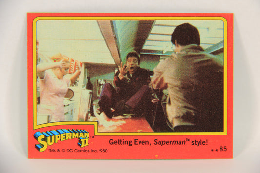 Superman 2 Topps 1980 Trading Card #85 Getting Even Superman Style L017226