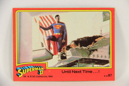 Superman 2 Topps 1980 Trading Card #87 Until Next Time ENG L017228