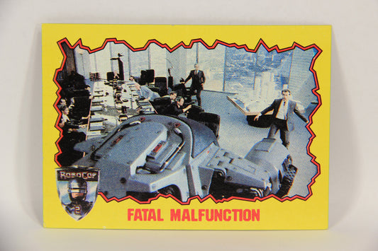 RoboCop 2 Topps 1990 Trading Card #2 Fatal Malfunction ENG L017231