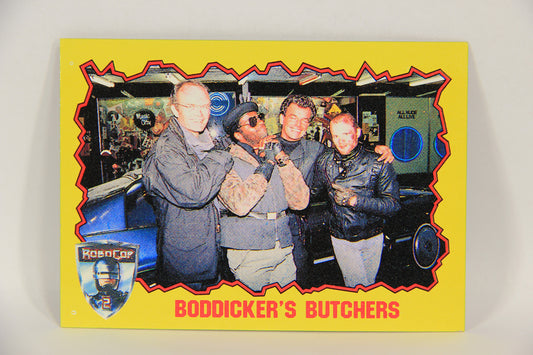RoboCop 2 Topps 1990 Trading Card #5 Boddicker's Butchers ENG L017234
