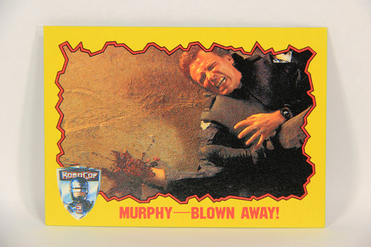 RoboCop 2 Topps 1990 Trading Card #7 Murphy Blown Away ENG L017236