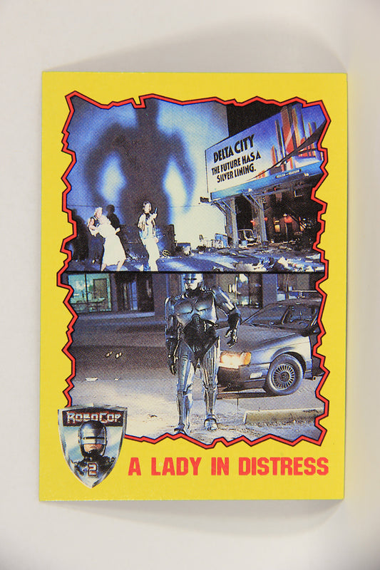 RoboCop 2 Topps 1990 Trading Card #12 A Lady In Distress ENG L017241