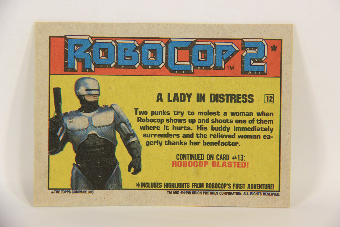 RoboCop 2 Topps 1990 Trading Card #12 A Lady In Distress ENG L017241