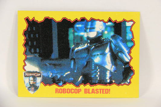 RoboCop 2 Topps 1990 Trading Card #13 Robocop Blasted ENG L017242