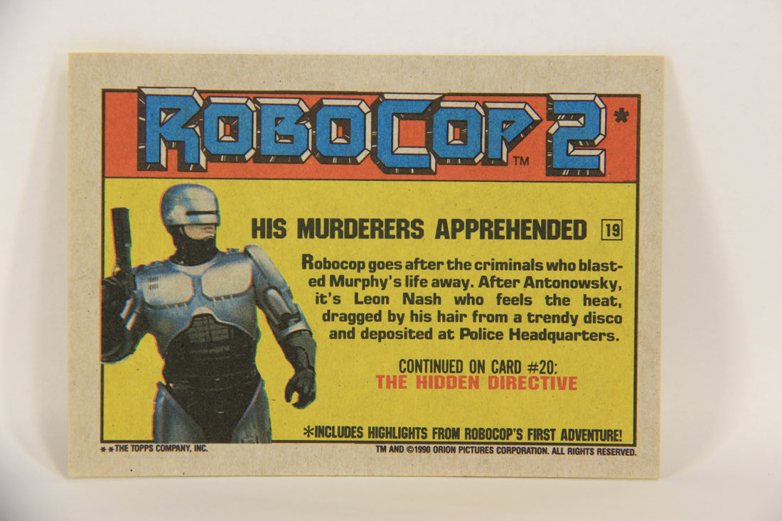 RoboCop 2 Topps 1990 Trading Card #19 His Murderers Apprehended ENG L017248