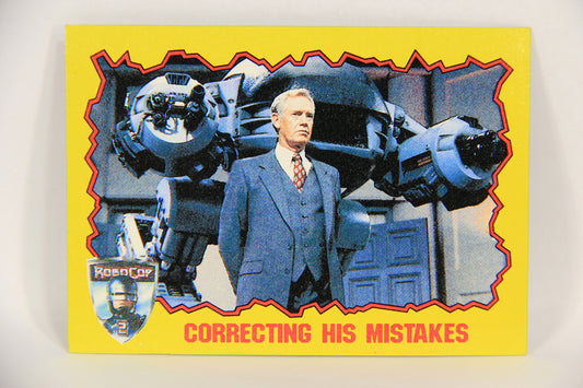 RoboCop 2 Topps 1990 Trading Card #21 Correcting His Mistakes ENG L017250