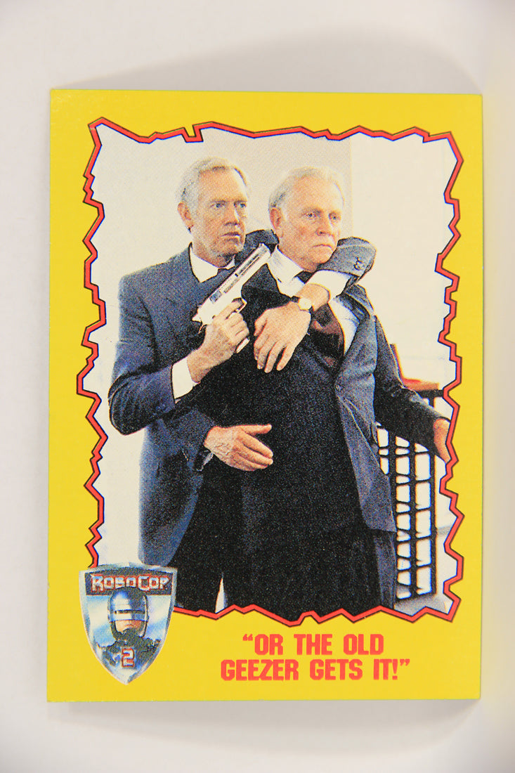 RoboCop 2 Topps 1990 Trading Card #31 Or The Old Geezer Gets It ENG L017260