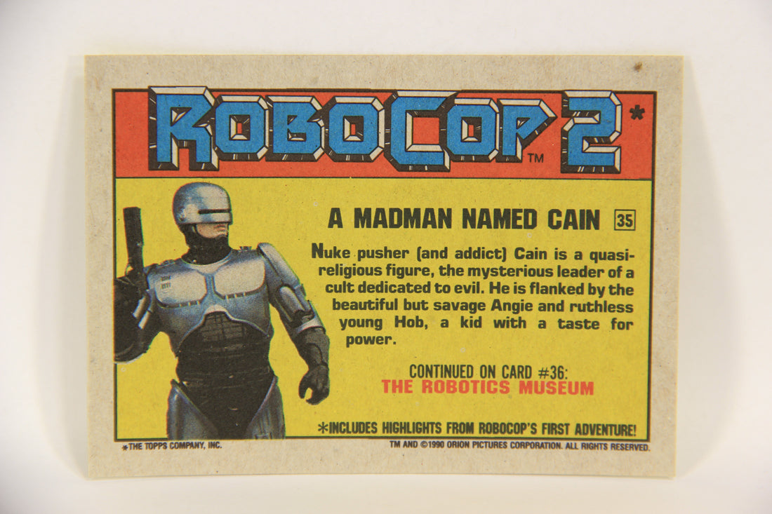 RoboCop 2 Topps 1990 Trading Card #35 A Madman Named Cain ENG L017264