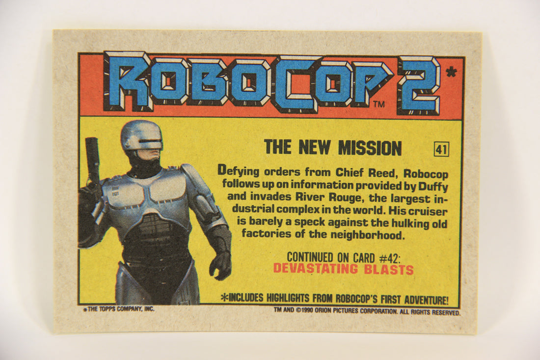 RoboCop 2 Topps 1990 Trading Card #41 The New Mission ENG L017270