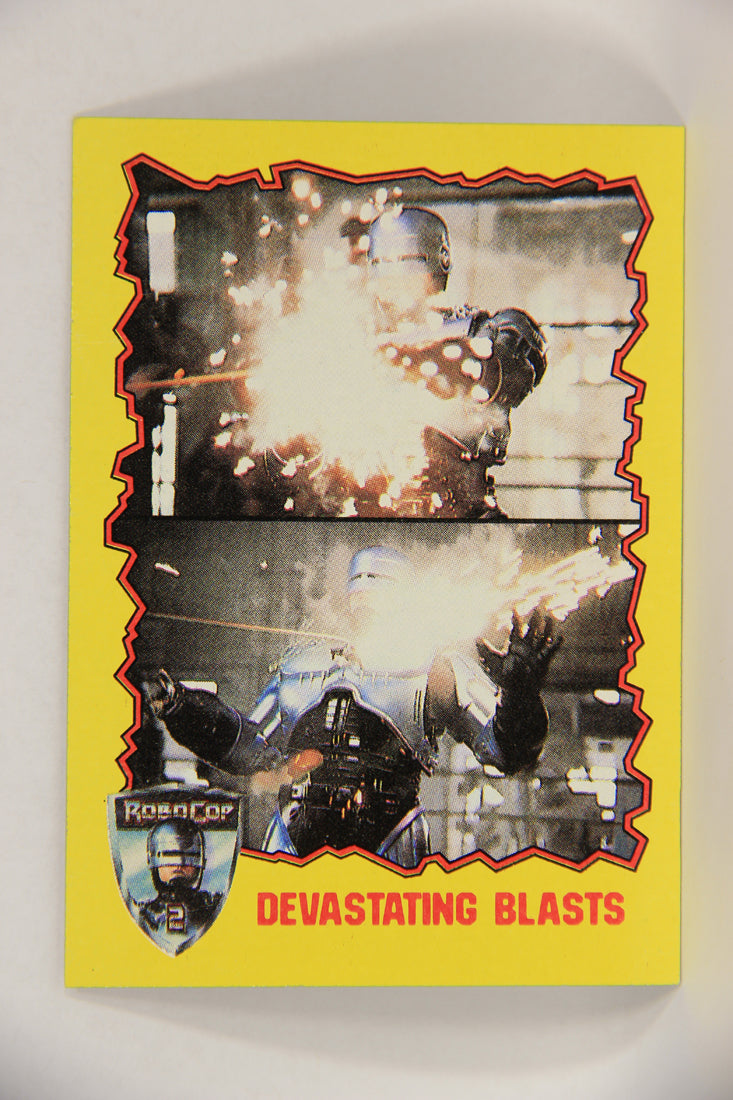 RoboCop 2 Topps 1990 Trading Card #42 Devastating Blasts ENG L017271