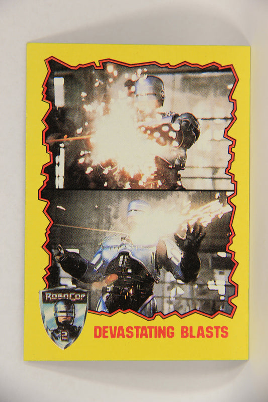 RoboCop 2 Topps 1990 Trading Card #42 Devastating Blasts ENG L017271