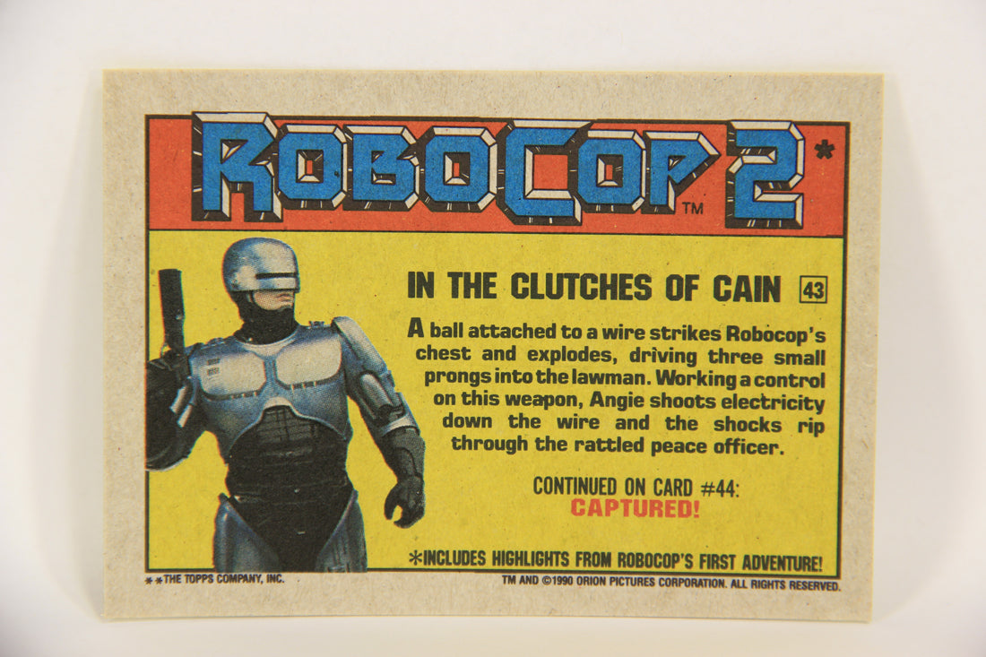 RoboCop 2 Topps 1990 Trading Card #43 In The Clutches Of Cain ENG L017272