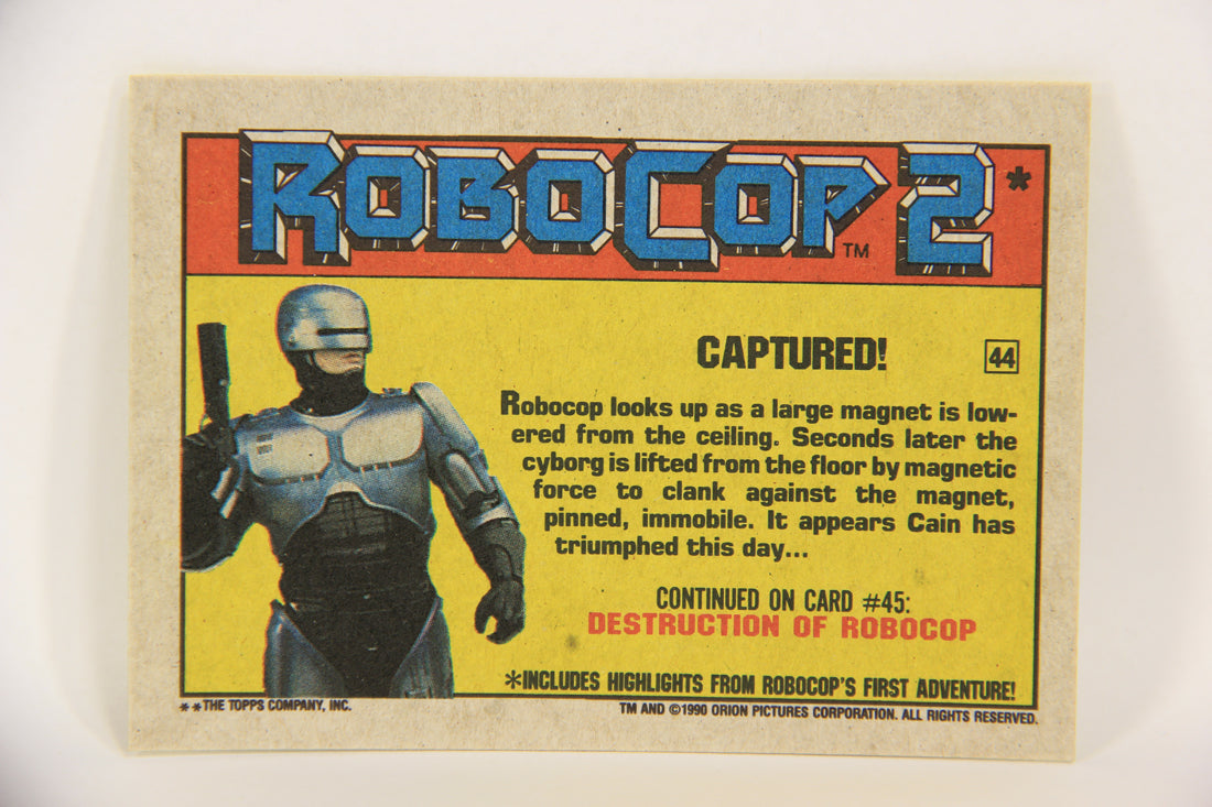 RoboCop 2 Topps 1990 Trading Card #44 Captured ENG L017273
