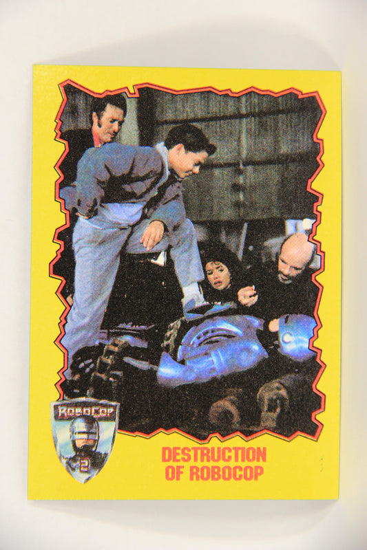 RoboCop 2 Topps 1990 Trading Card #45 Destruction Of Robocop ENG L017274
