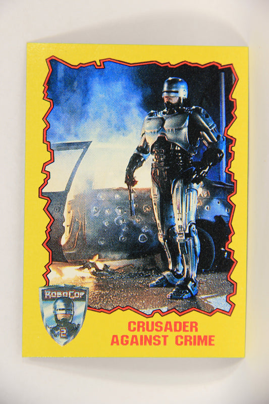 RoboCop 2 Topps 1990 Trading Card #57 Crusader Against Crime ENG L017286