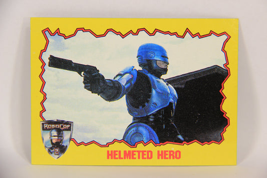 RoboCop 2 Topps 1990 Trading Card #60 Helmeted Hero ENG L017289