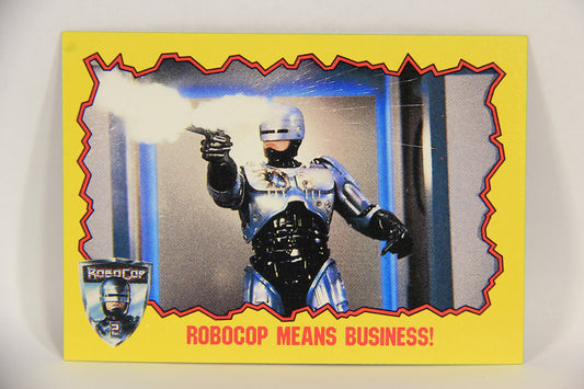 RoboCop 2 Topps 1990 Trading Card #65 Robocop Means Business ENG L017294