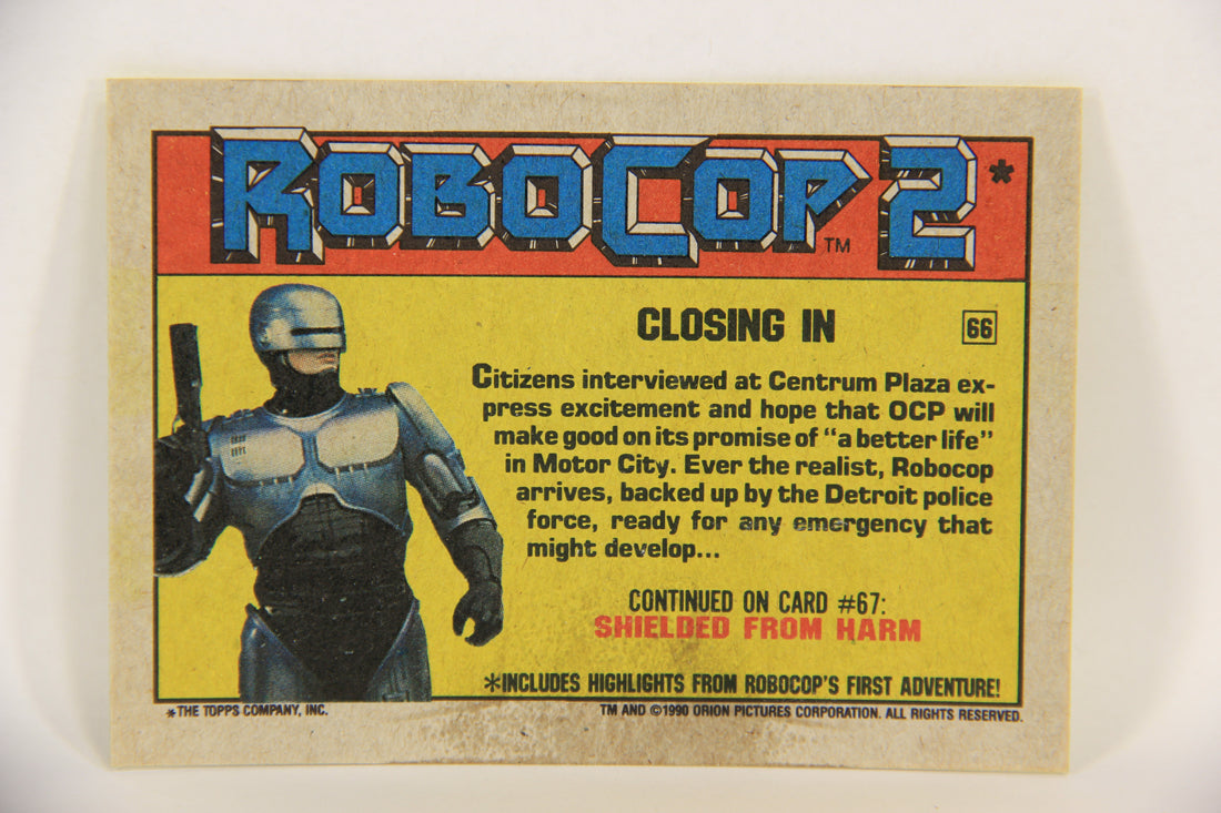 RoboCop 2 Topps 1990 Trading Card #66 Closing In ENG L017295